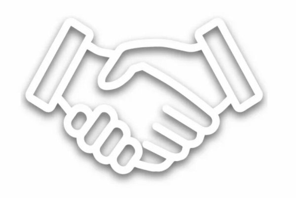 Белые иконки на прозрачном фоне