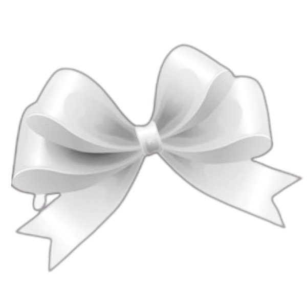 Бант на прозрачном фоне