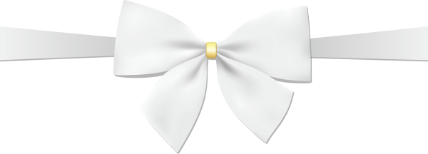 Белая лента с бантом