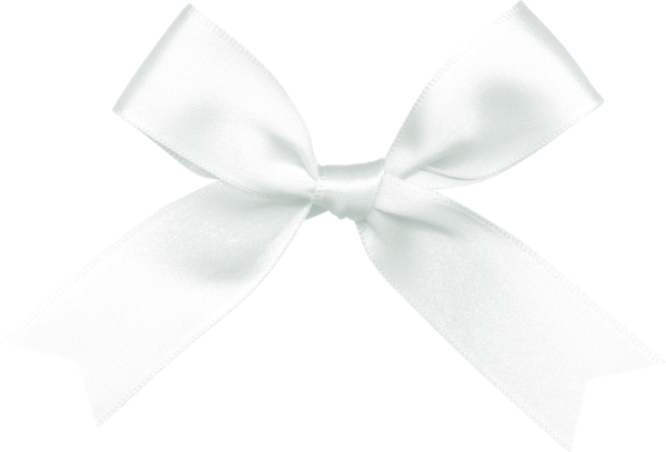 Белый бантик