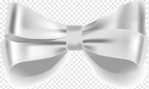 Серебристый бант