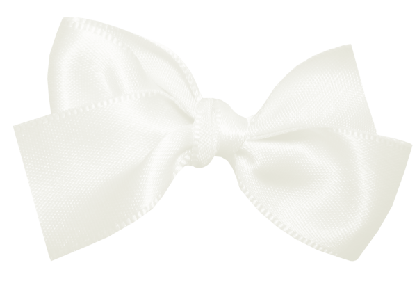 Белый бант на белом фоне