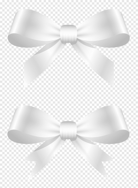 Белый бантик