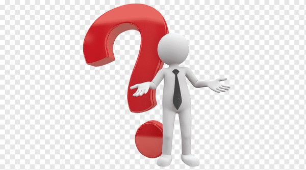 Белый человечек с вопросом