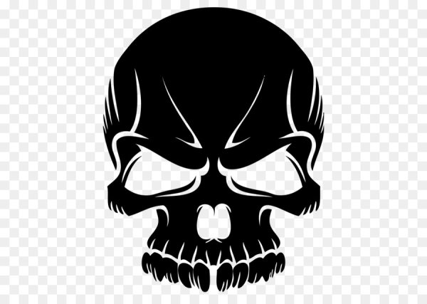 Череп силуэт