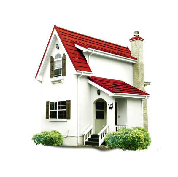 Дом на прозрачном фоне