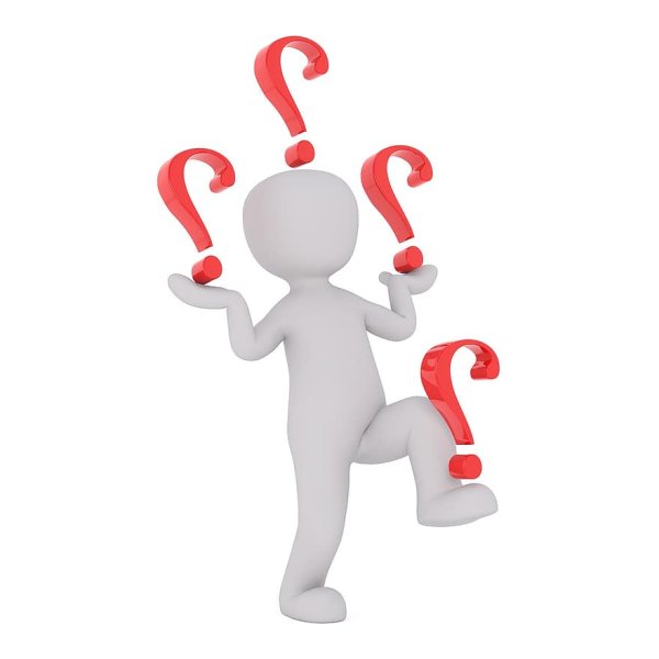 Вопросительный знак с человечком