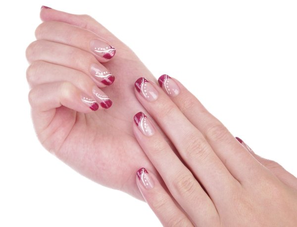 Френч на половину ногтя