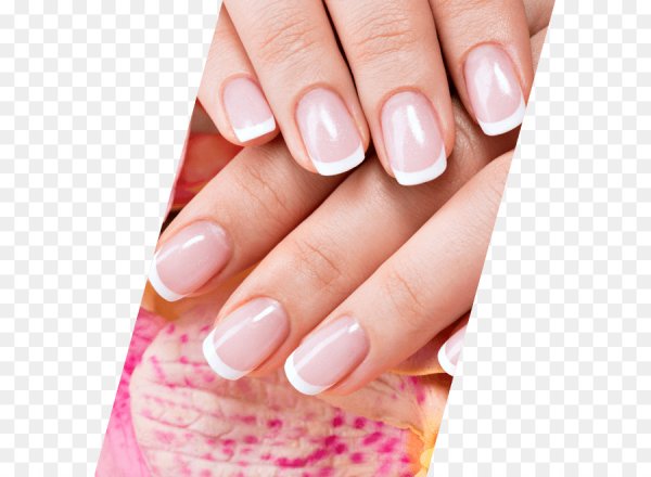 Ногти на прозрачном фоне маникюр