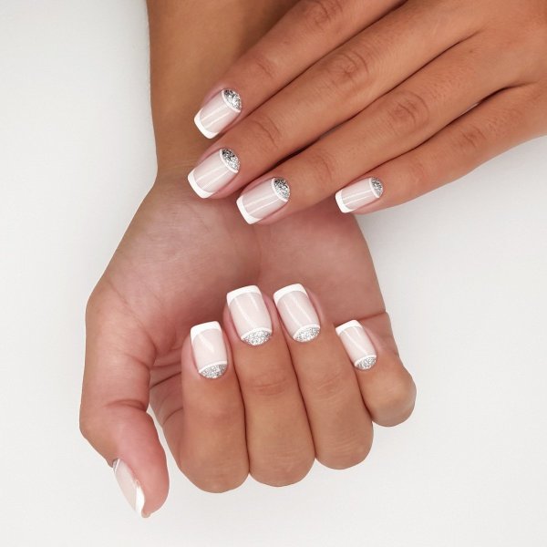 Белый френч с белой основой