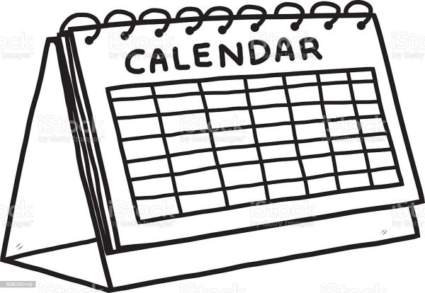 Календарь рисунок легкий