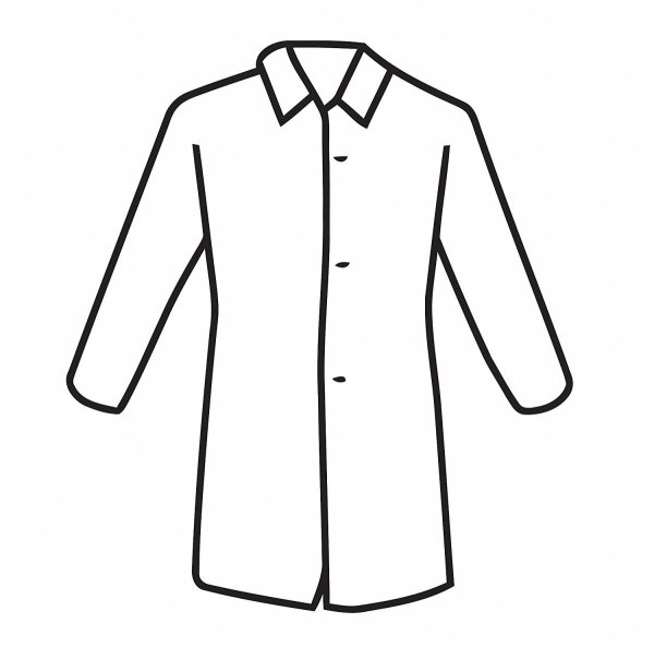 Медицинский халат рисунок