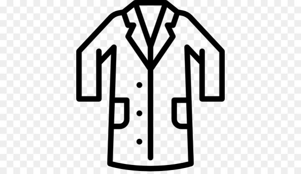 Медицинский халат пиктограмма