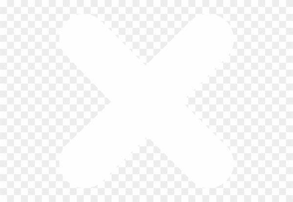 Белый крестик на прозрачном фоне