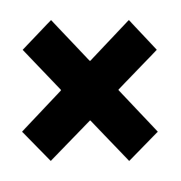 Крест на белом фоне