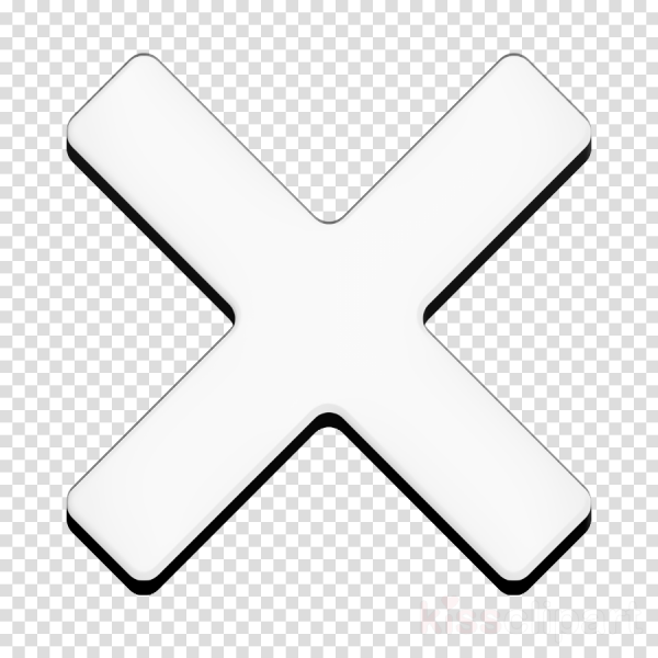 Белый крестик на прозрачном фоне