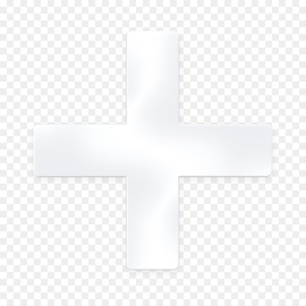Знак плюс белый