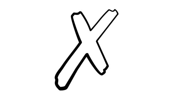 Белый крестик