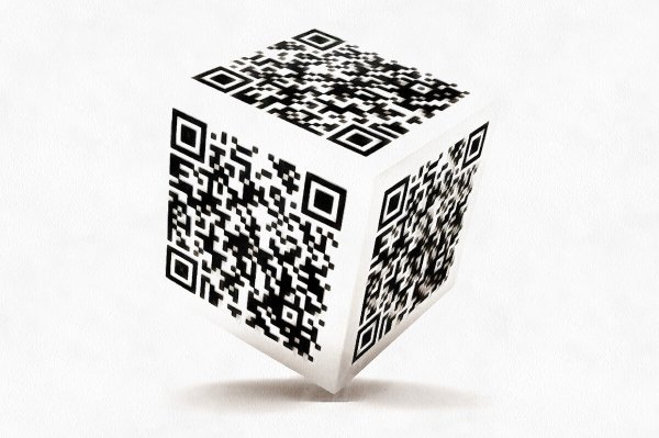 Куб с QR кодом