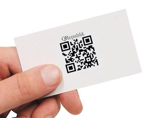 Пластиковая визитка с QR кодом