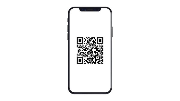 QR код на телефоне