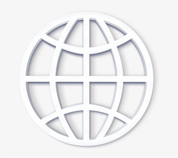 Белые иконки на прозрачном фоне