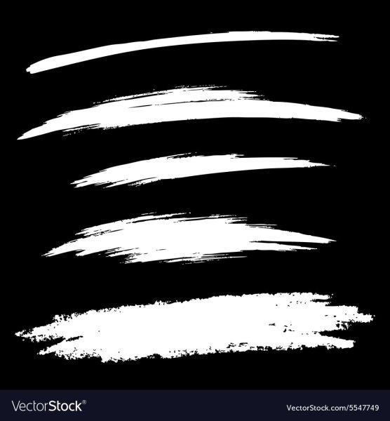 Мазок кисти белый