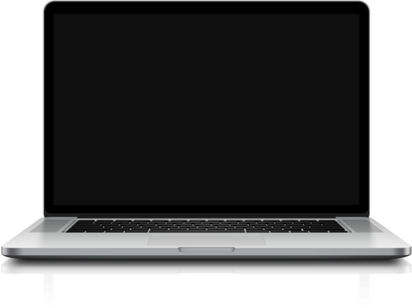 Компьютер на белом фоне