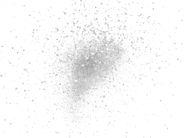 Серебряная пыль на прозрачном фоне