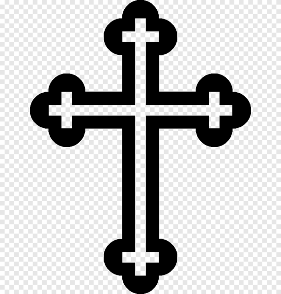 Православный крест на прозрачном фоне