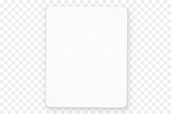 Белый квадрат с закругленными краями на прозрачном фоне