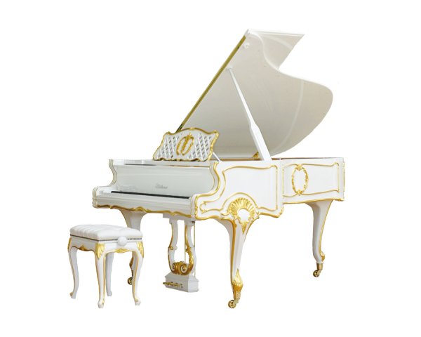 Фортепиано на белом фоне