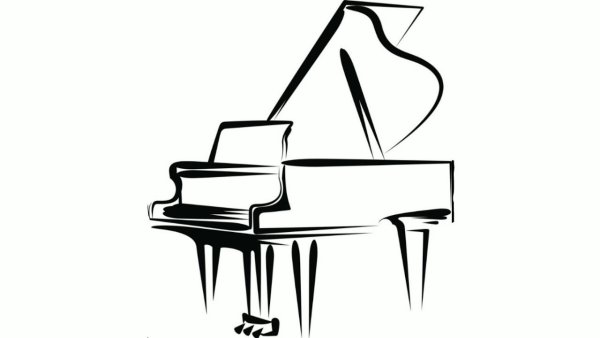 Пианино рисунок
