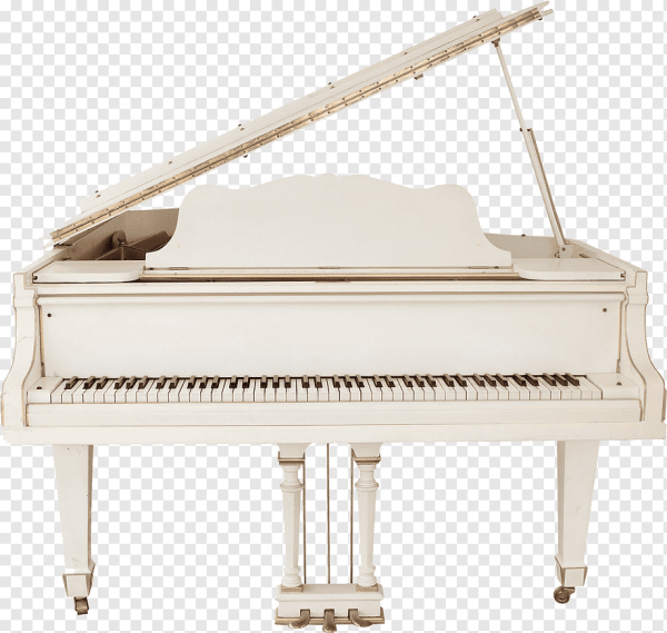Фортепиано на белом фоне