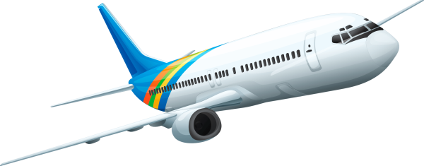 Самолет на белом фоне