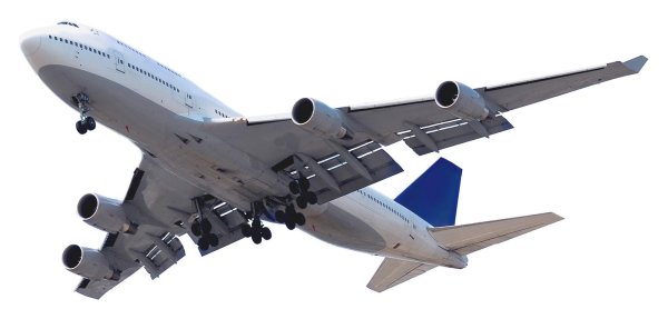 Самолет на белом фоне