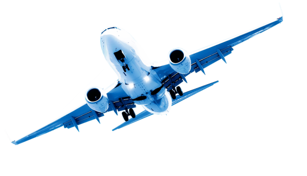 Самолет на прозрачном фоне
