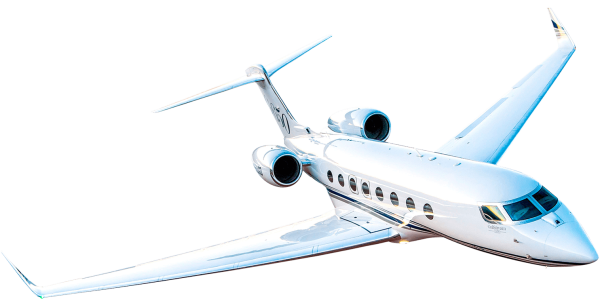 Самолет на прозрачном фоне