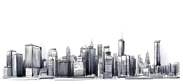 Город на белом фоне