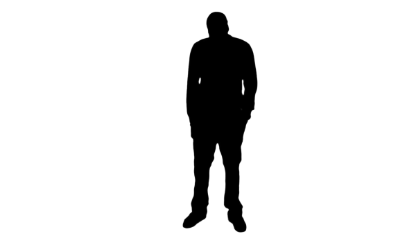 Фигура человека на белом фоне