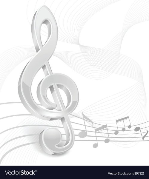 Скрипичный ключ фон