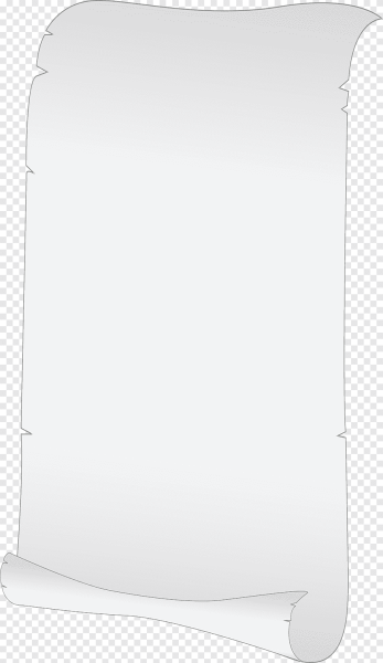 Лист бумаги на прозрачном фоне