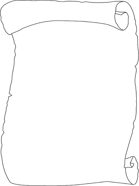 Свиток раскраска