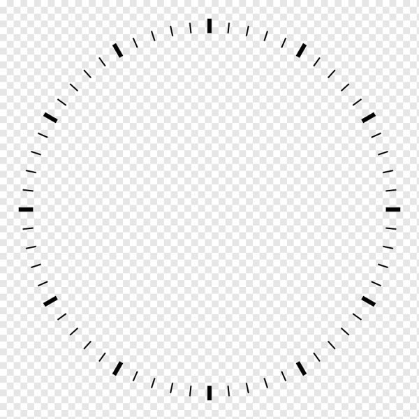 Трафарет для часов круглый