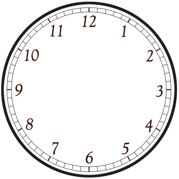 Циферблат на прозрачном фоне