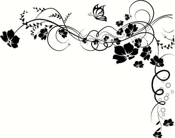 Черно белые узоры