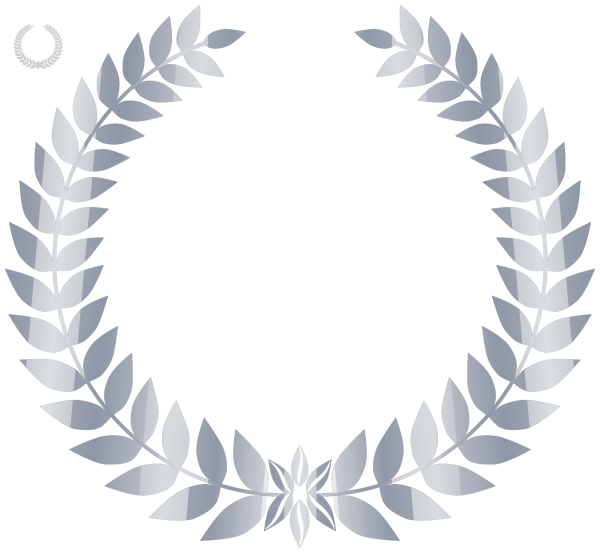 Белый лавровый венок