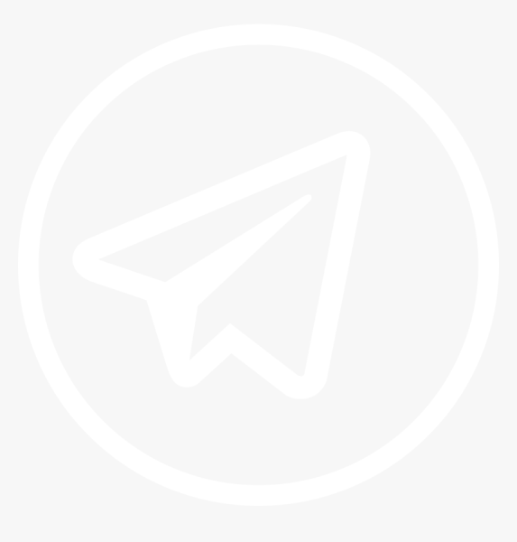 Логотип телеграмма белый