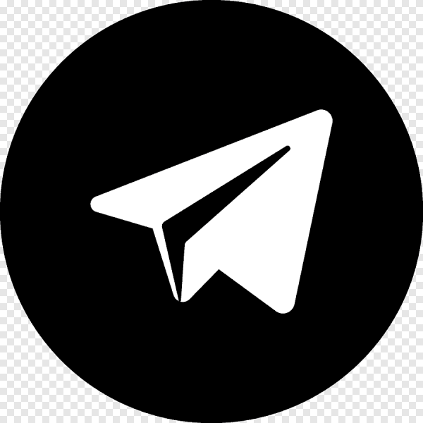 Логотип Telegram серый