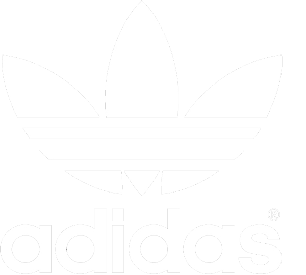 Adidas logo PNG White